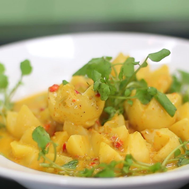 Step 5 Final Product Vegetarian Potato Curry
