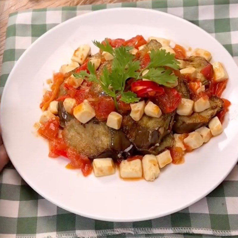 Step 5 Finished Product Eggplant in Tomato Sauce (Recipe shared by Tiktok Vegetarian Kitchen XANH)