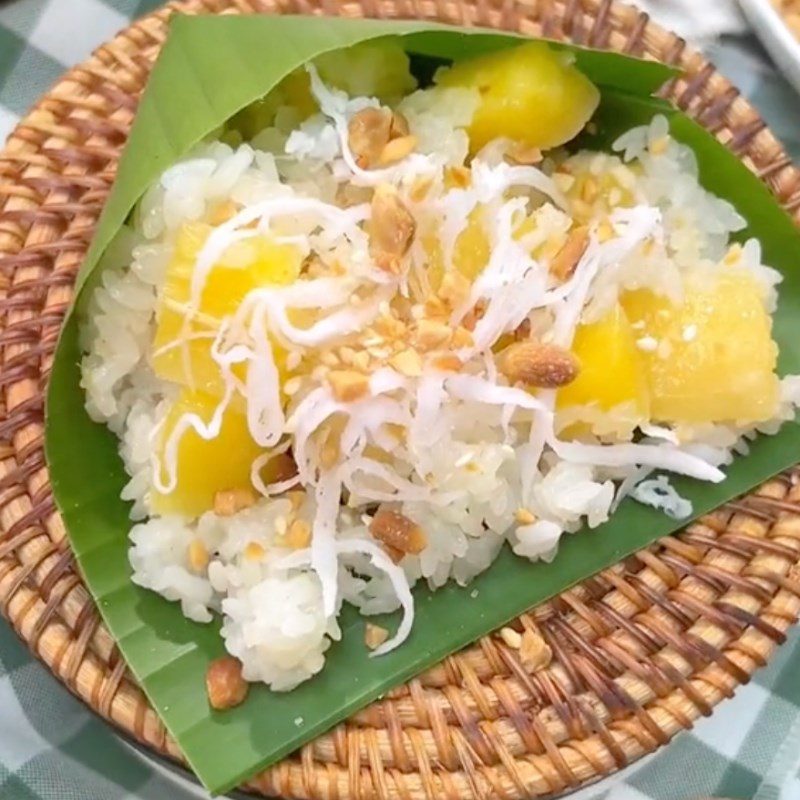 Step 4 Final Product Vegetarian Sticky Rice (Recipe from the TikTok channel Bếp chay XANH)