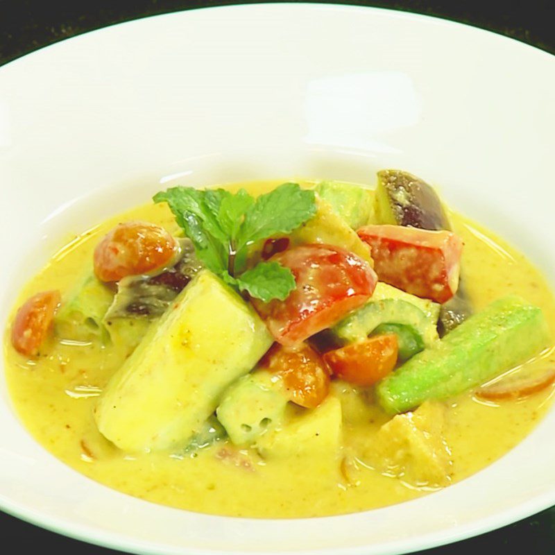 Step 4 Final product Spicy sour vegetable curry