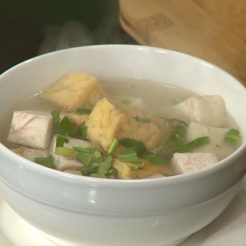 Step 5 Final Product Taro Soup with Tofu