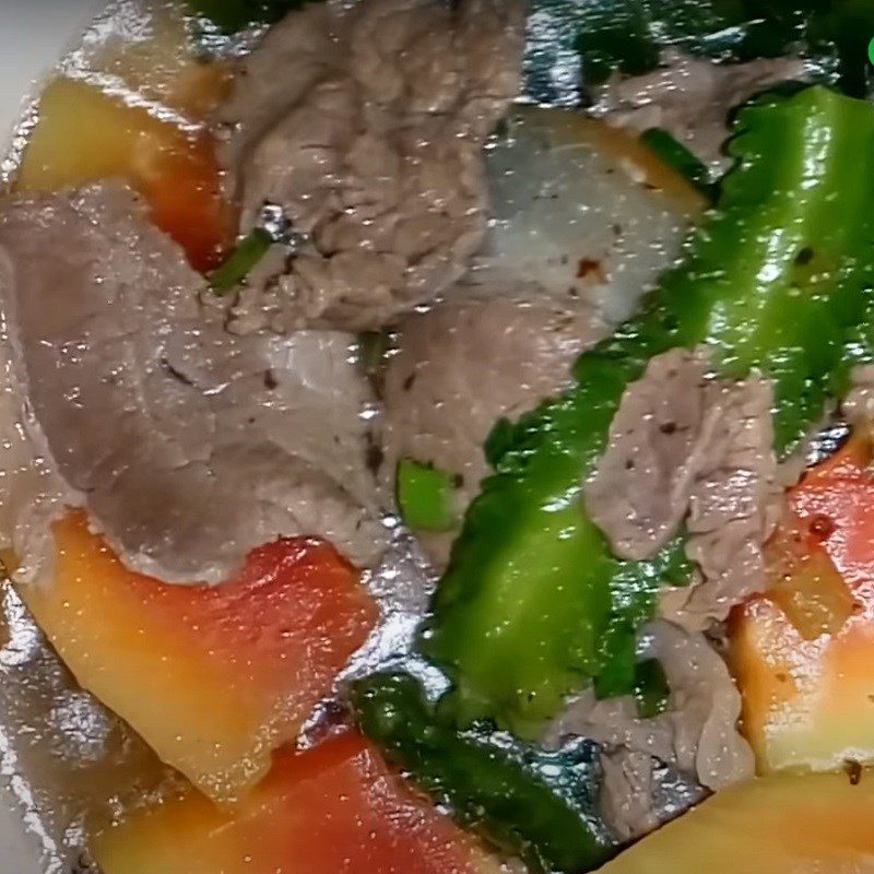 Step 5 Final Product Stewed buffalo meat with papaya