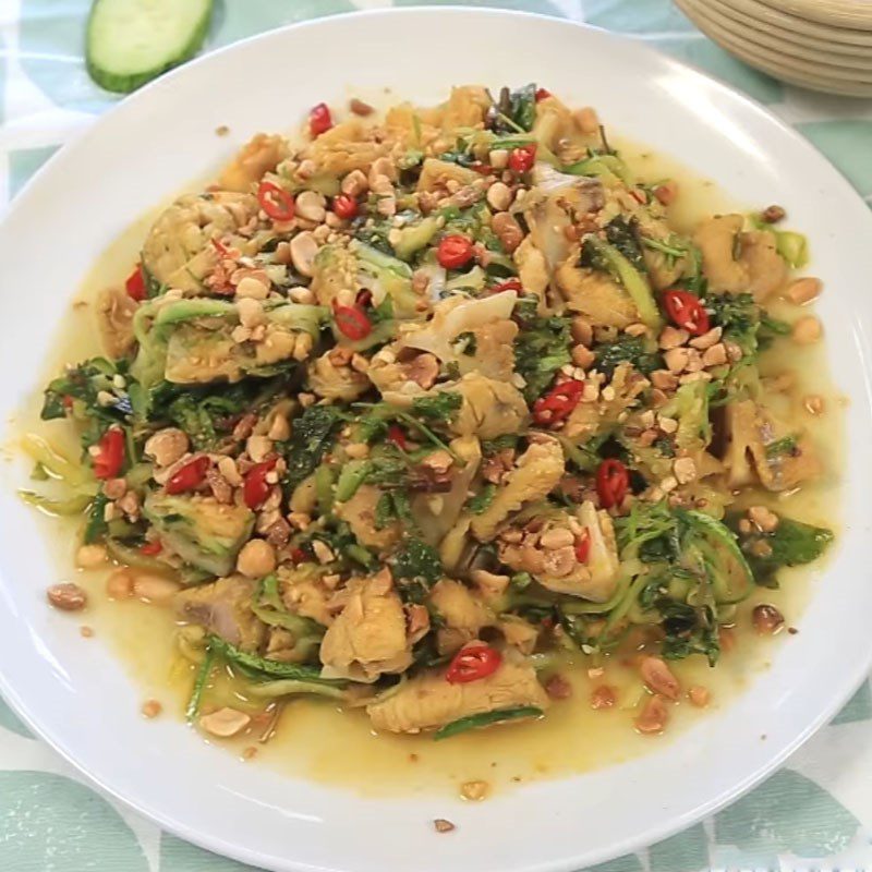 Step 5 Final Product Cucumber salad with chicken cartilage