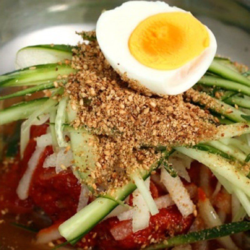 Step 7 Final Product Cold Noodle Naengmyeon-bibim