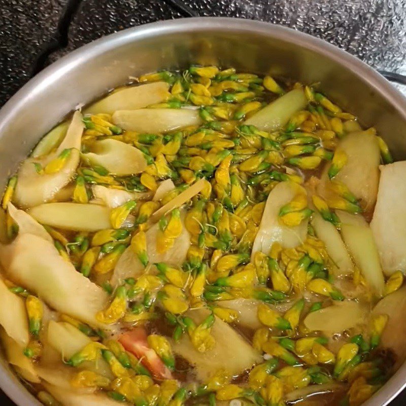 Step 5 Final product of sour soup with striped catfish
