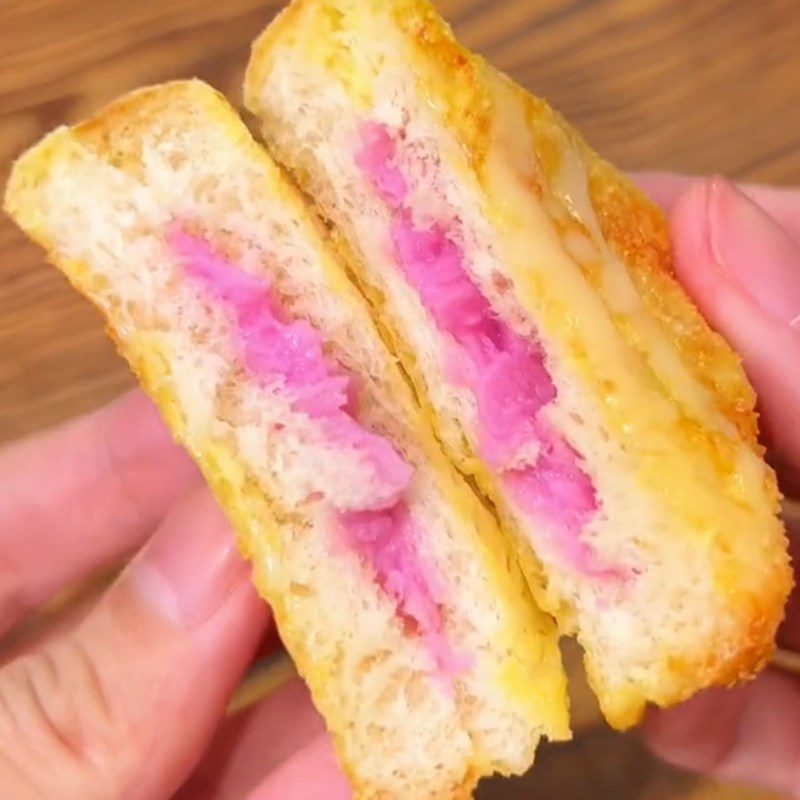 Step 5 Final product of Taro Yogurt Sandwich (Recipe shared from Tiktok Cooking with TasteVN)