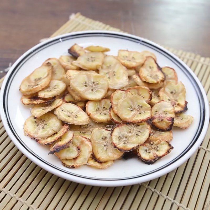 Step 3 Final product Crispy dried bananas