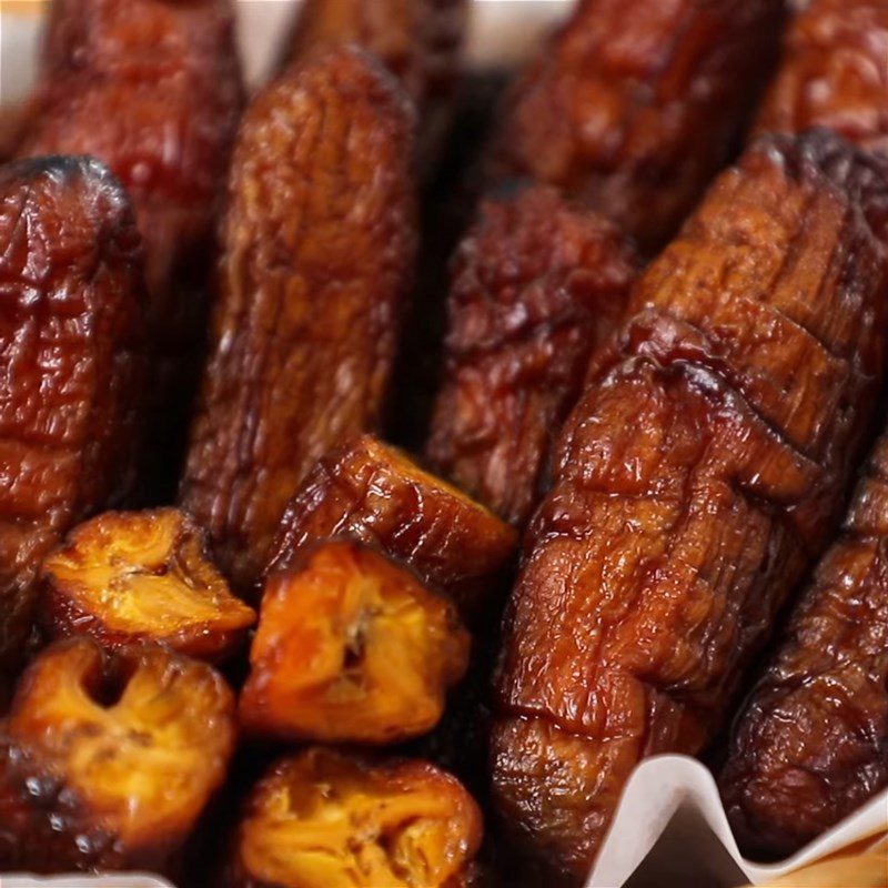Step 4 Final product Dried bananas