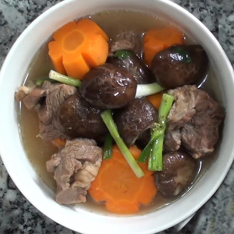 Step 6 Finished Product Braised Beef with Shiitake Mushrooms