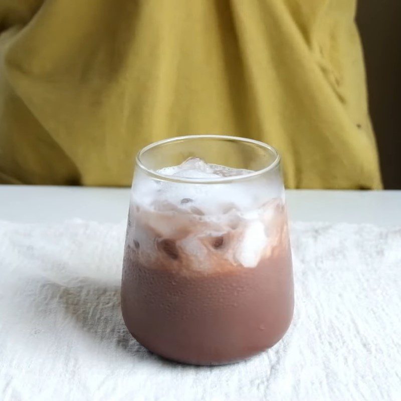 Step 4 Final product Iced cocoa milk