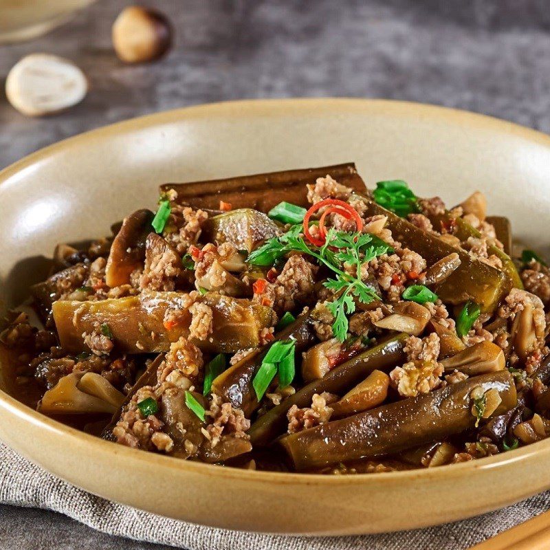 Step 5 Final Product Eggplant Braised with Minced Meat