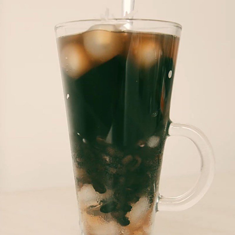 Step 9 Final Product Black Bean Grass Jelly with Boba