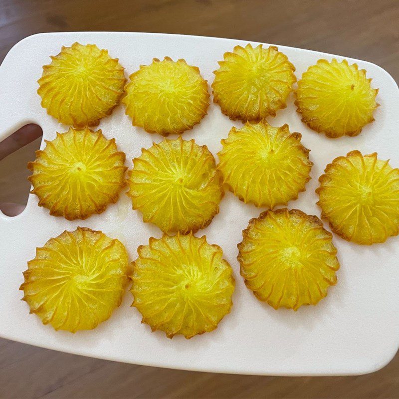 Step 6 Final product Potato snacks using the oven