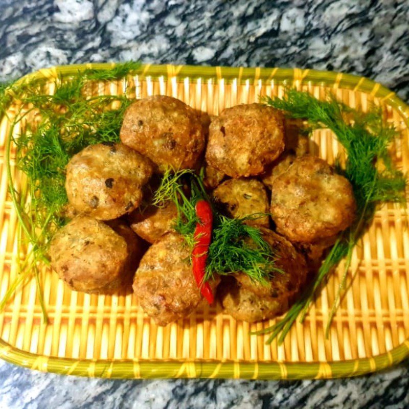 Step 5 Final product Mackerel fish cake (Recipe shared by users)