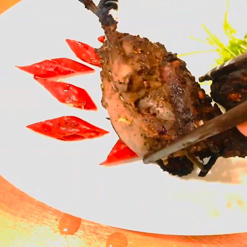 Step 5 Final Product Grilled Pigeon with Salt and Chili