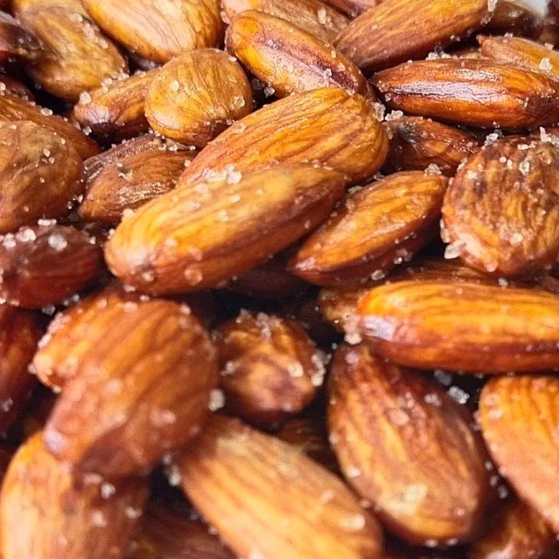 Step 3 Final product Roasted salted almonds