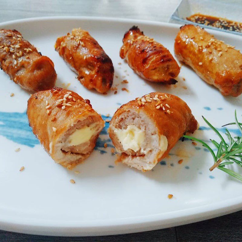 Step 5 Final Product Stuffed pork with cheese