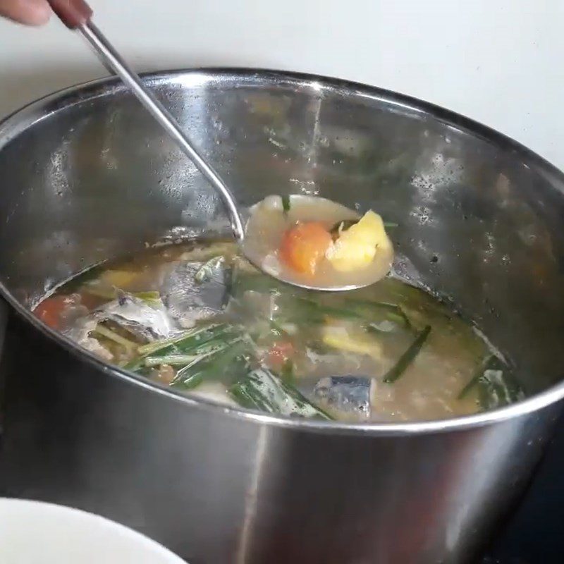 Step 5 Final Product Mackerel Noodle Soup