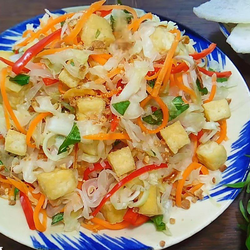 Step 5 Final product Vegetarian cabbage and carrot salad