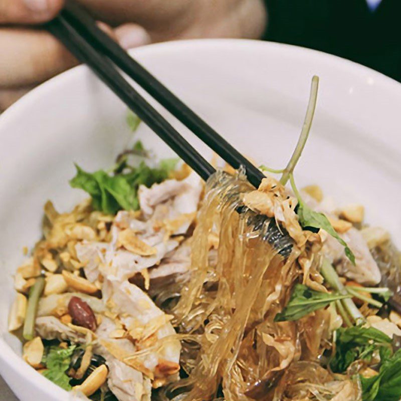 Step 5 Final product Sweet and sour vermicelli salad