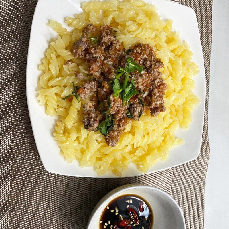 Step 5 Final Product Stir-fried Pasta with Tomato Sauce