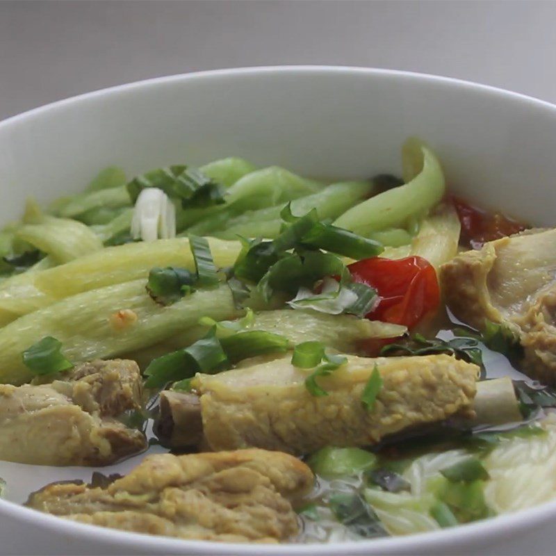 Step 5 Final Product of Pork Rib Soup with Sour Fruits and Dọc Mùng