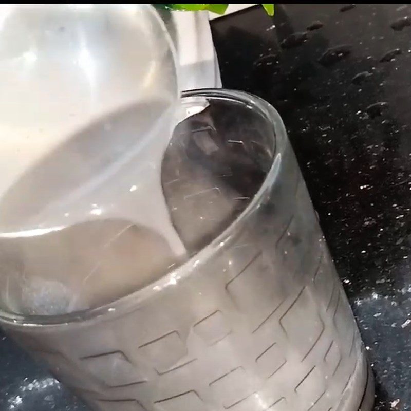 Step 4 Final product Cashew milk with black sesame