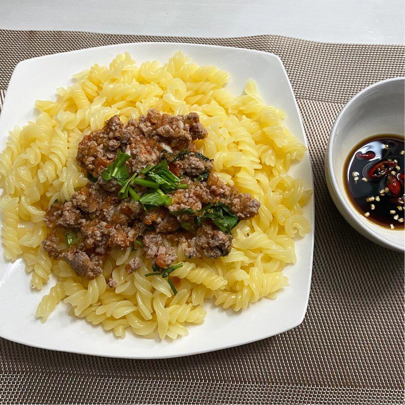 Step 5 Final Product Stir-fried Pasta with Tomato Sauce