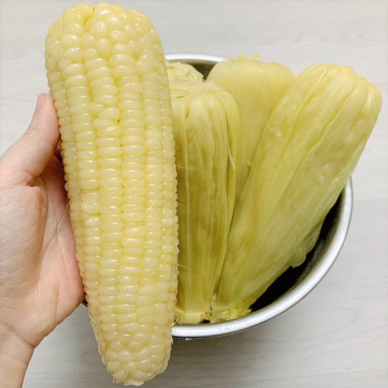 Step 3 Finished product of boiling corn using a pressure cooker