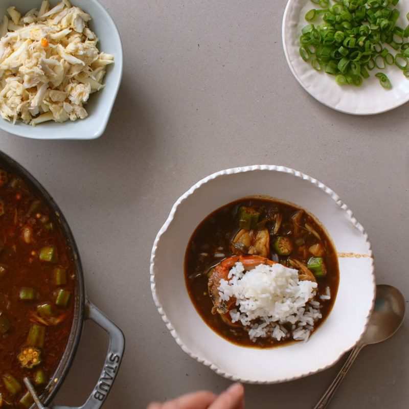 Step 8 Finished product Seafood Gumbo
