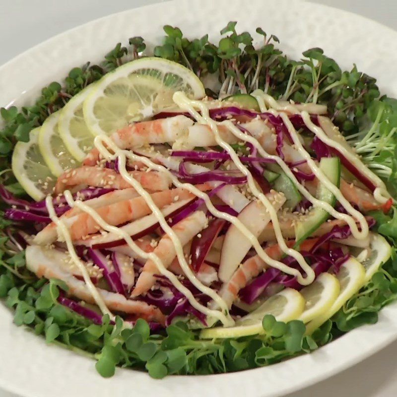 Step 6 Ingredients Apple Salad with Shrimp