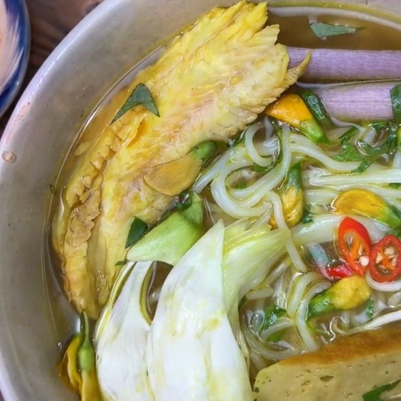 Step 3 Ingredients of Chau Doc Fish Noodle Soup (Recipe shared from Tiktok Into the Kitchen with TasteVN)