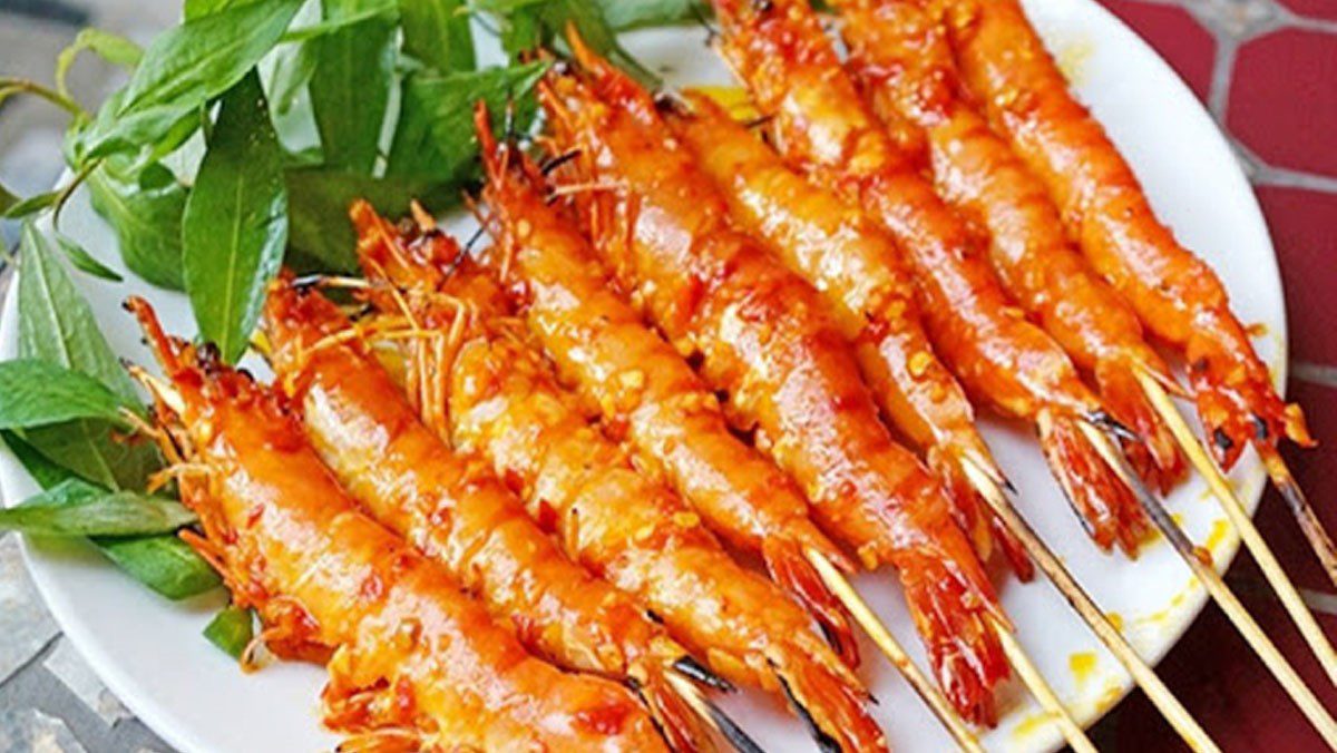 Grilled Shrimp with Satay