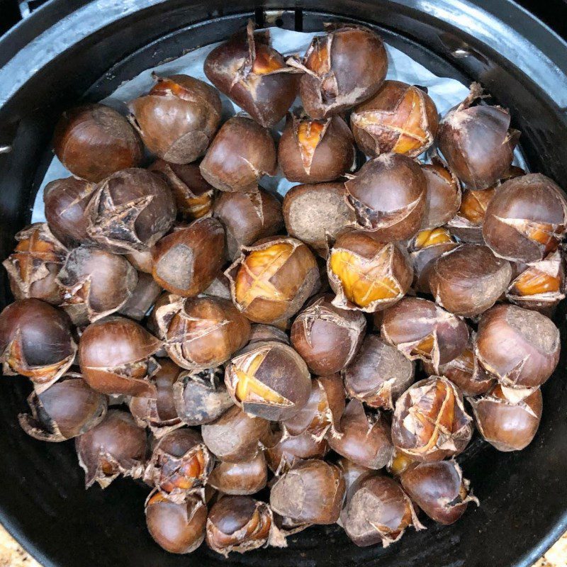 Step 3 Finished product Roasted chestnuts using an air fryer