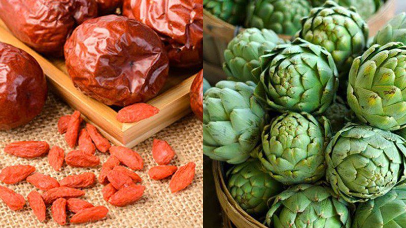 Ingredients for artichoke tea