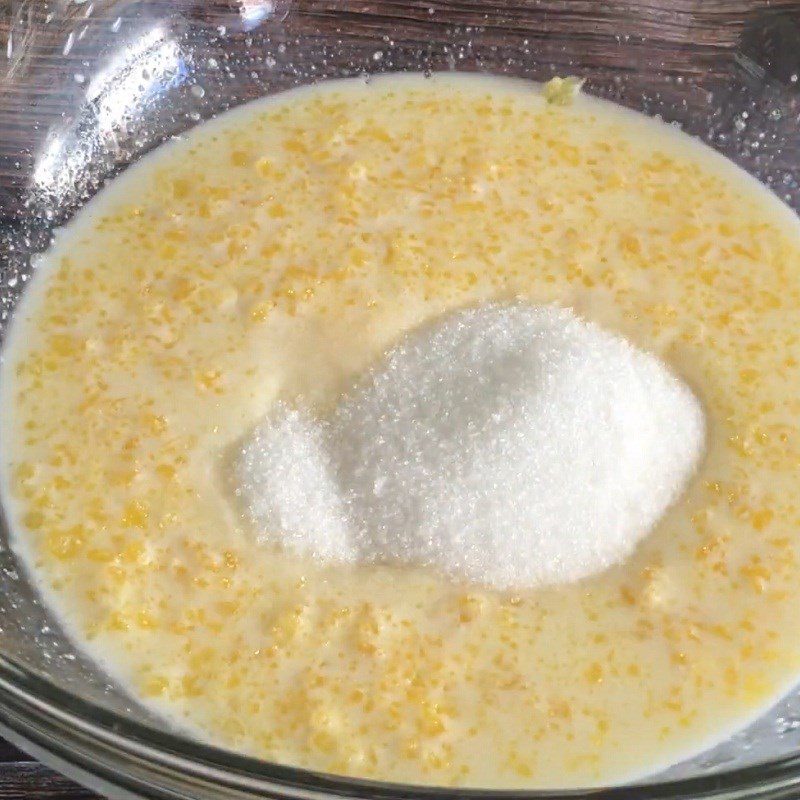 Step 1 Mix the egg milk mixture Corn Bread