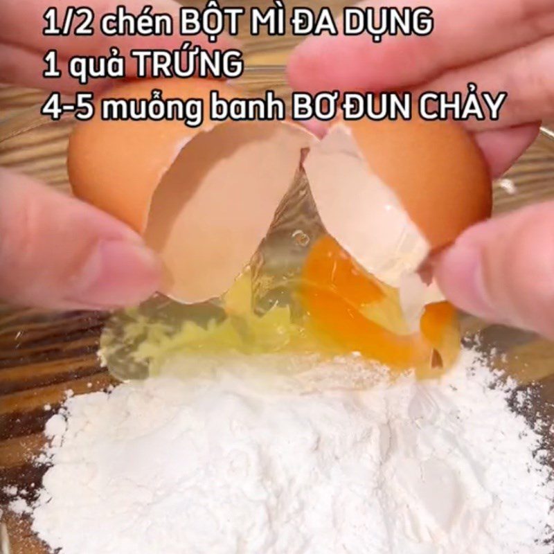 Step 2 Mix the batter Chocolate Cacao Cake (Recipe shared by Tiktok Let's Cook with TasteVN)