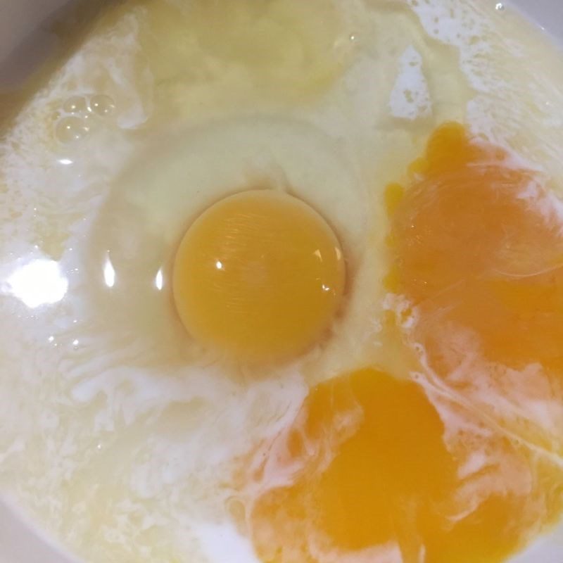 Step 2 Mixing the batter for Fried Corn with Eggs