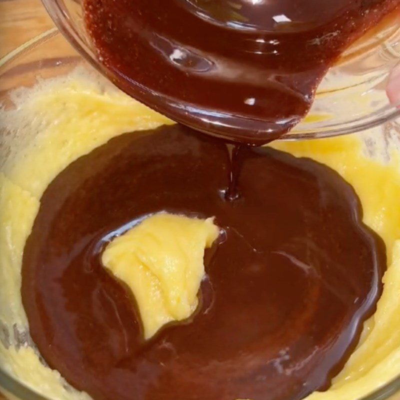 Step 2 Mix the Cocoa Chocolate Cake Batter (Recipe shared by Tiktok Let's Cook with TasteVN)