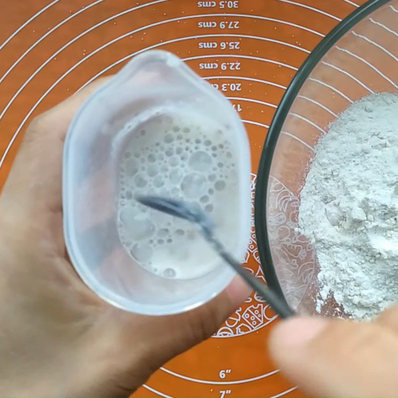 Step 1 Mix the bread dough for Coconut Bread using an air fryer