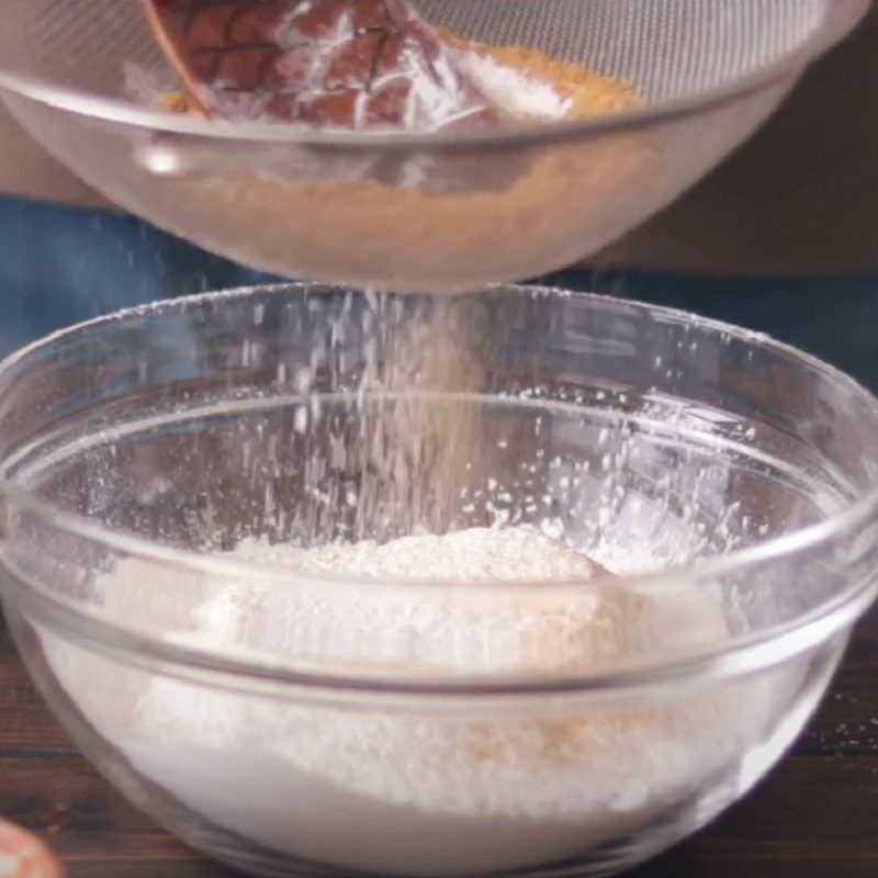 Step 2 Mix Dry Ingredients Vegan Sponge Cake with Raisins