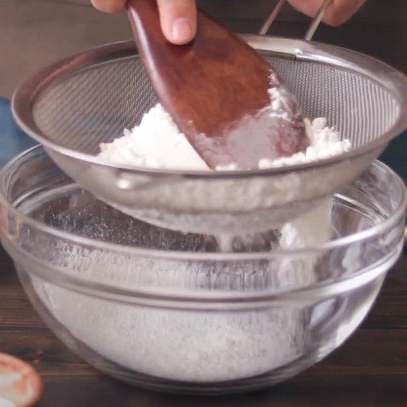 Step 2 Mix Dry Ingredients Vegan Sponge Cake with Raisins