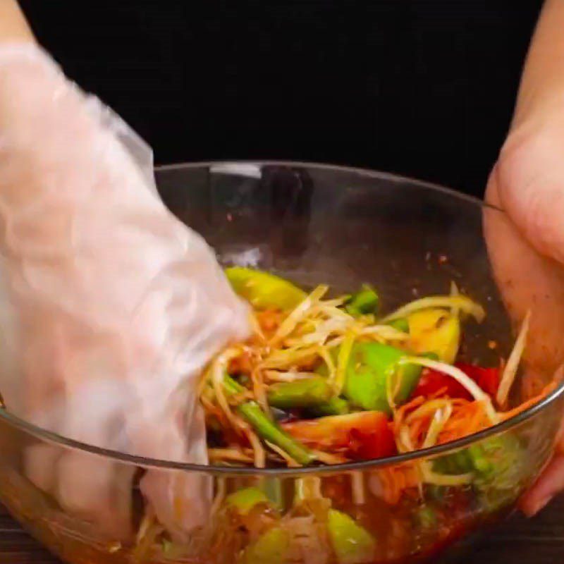 Step 4 Mix chicken feet Thai chicken feet salad