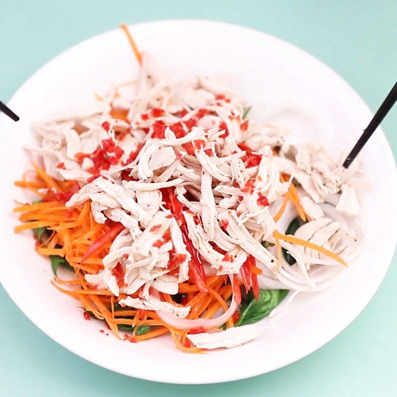 Step 5 Mixing Salad Ground Squash Salad