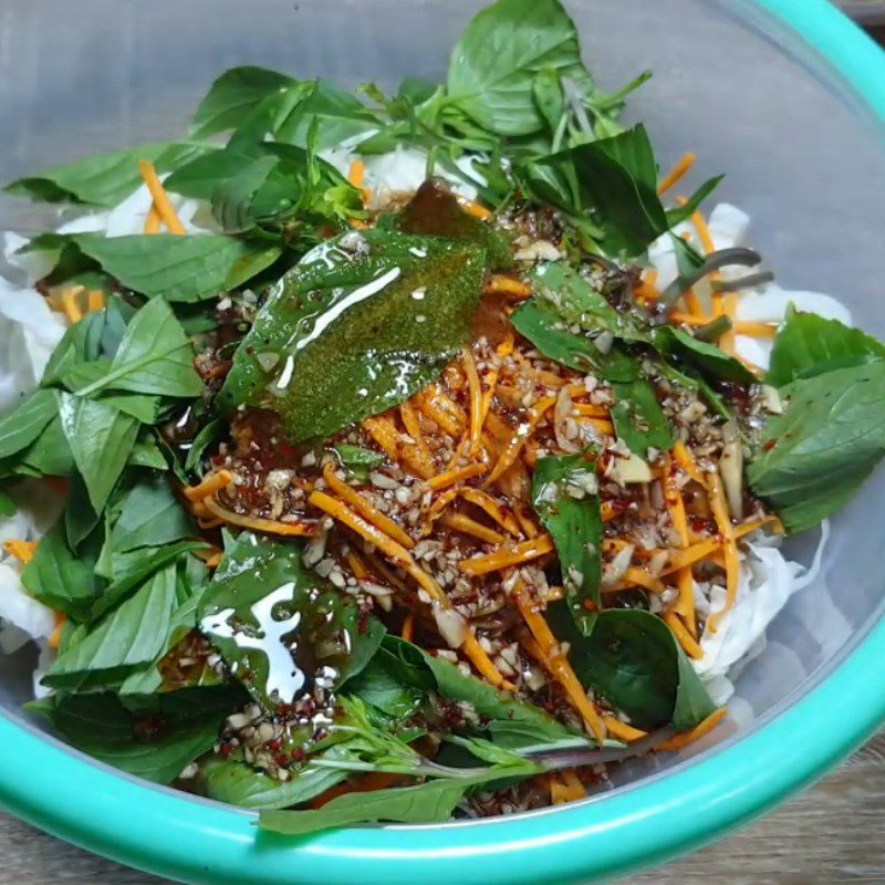 Step 4 Mix Salad Cabbage Carrot Vegetarian Ribs