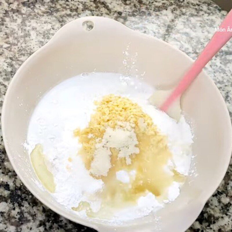 Step 2 Mix the cake batter Baked Cassava Cake in Air Fryer