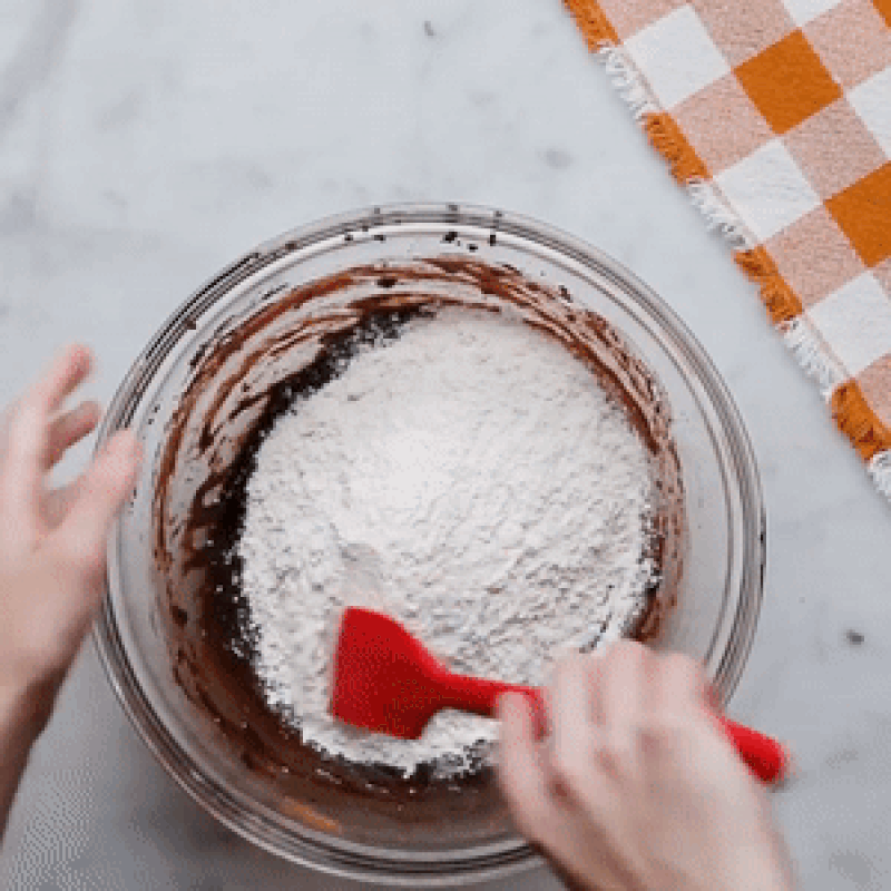 Step 2 Mix the cacao powder mixture Chocolate Cacao Cake