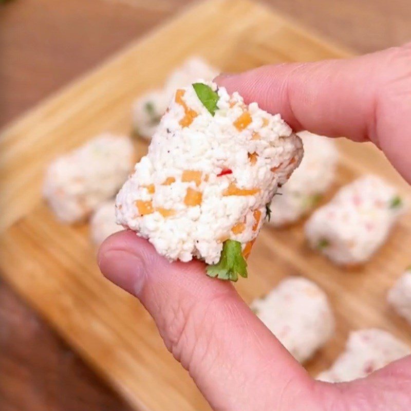 Step 2 Make the filling for Fried Eggplant Rolls