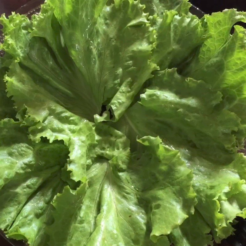 Step 3 Mix the salad Cucumber potato lettuce salad