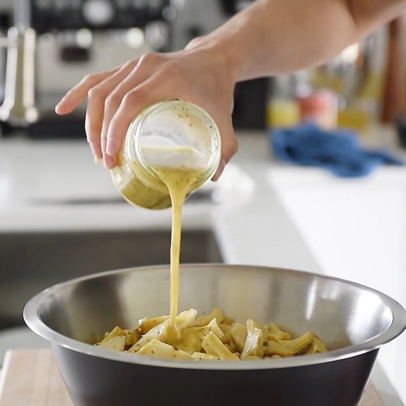 Step 4 Mix the asparagus pasta salad